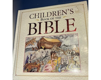 Vintage Children's Book of the Bible Illustrated Hardcover Book