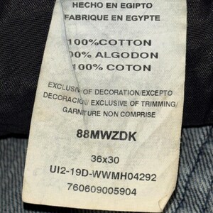Wrangler Retro Slim Straight Blue Denim Jeans 5-Pocket Medium Wash Men 36x30 imagem 6
