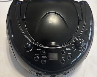 ONN Portable CD player boombox am fm radio aux model oNA16AA005 tested