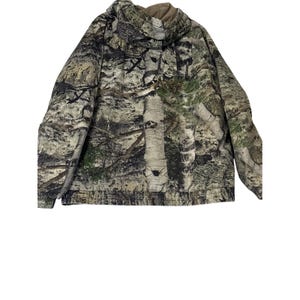 Chaqueta de camuflaje Mossy Oak XL con capucha y aislamiento para caza al aire libre para hombre imagen 7