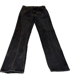 Vintage Wrangler USA Black Jeans 34x34 96501CB Faded Regular Fit Made In The USA image 2