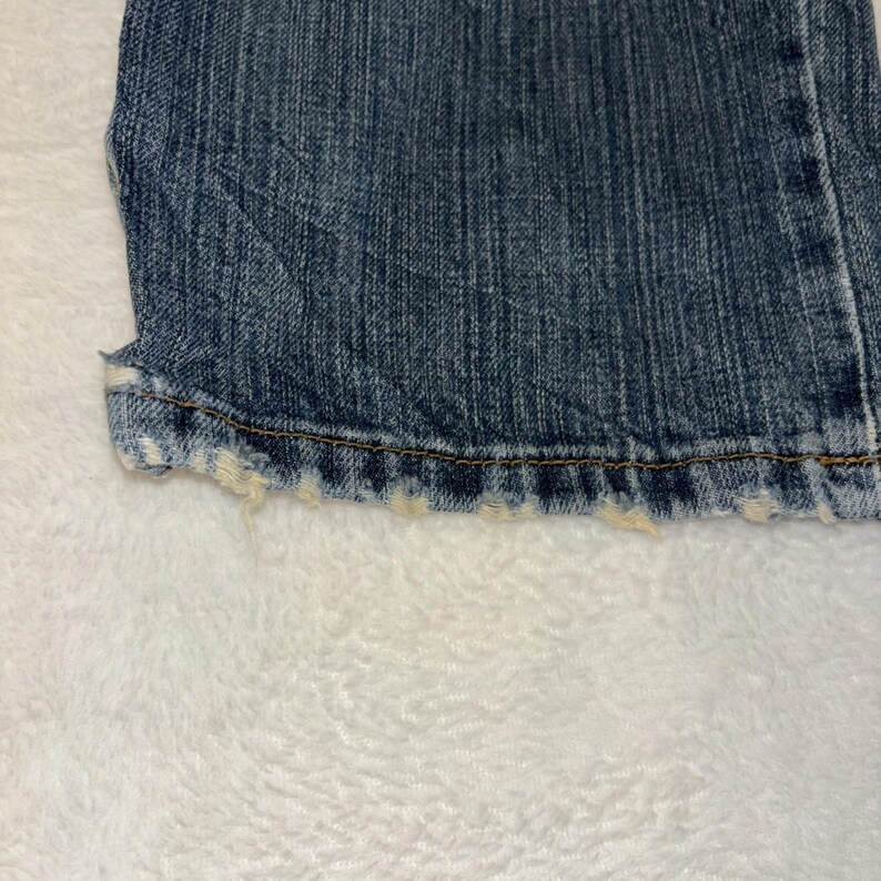 Wrangler Retro Slim Straight Blue Denim Jeans 5-Pocket Medium Wash Men 36x30 imagem 4