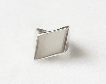 Rombo Ring / Signet Ring / Sterling Silver
