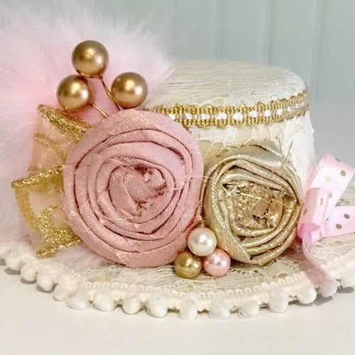 Clown Top Hat Pearlised Blue Adult Pink main image 0