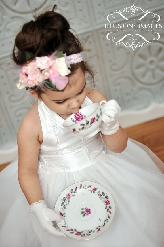 Wedding Flower Girl Headband Flower Girls Headbands Bridal Etsy