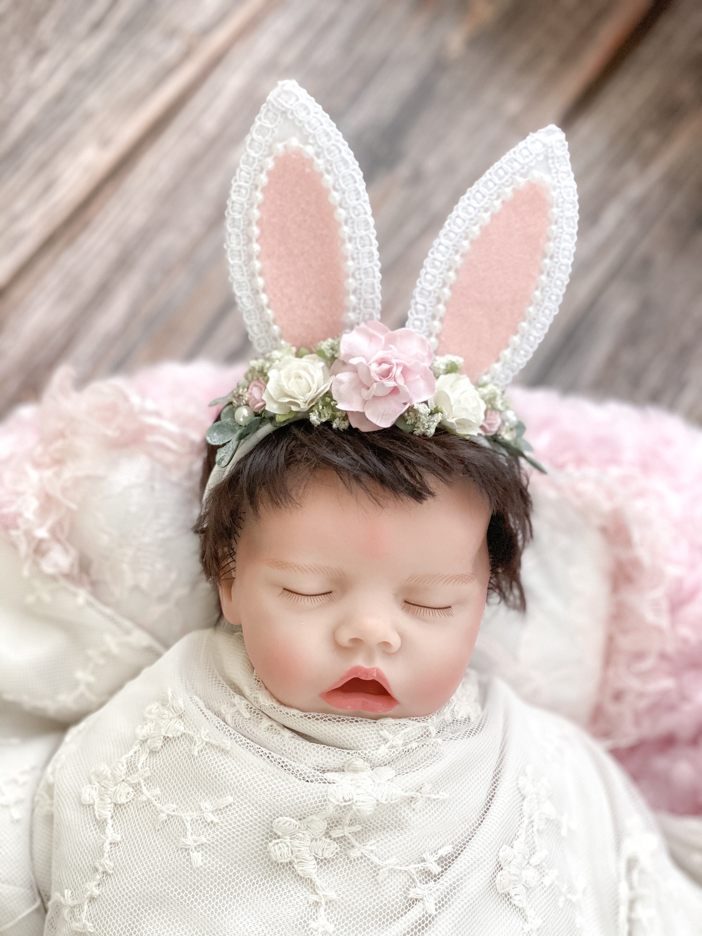 thumbnail image 2 of Baotongle Rabbit Ears Headband Rabbit Ears Headband Rabbit Tie Bunny 2 of 14