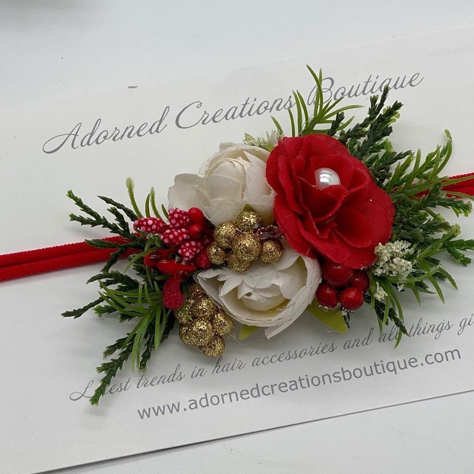newborn christmas headband
