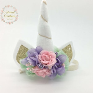Unicorn headband, Unicorn Birthday headband, Unicorn horn, Headband, Girls unicorn birthday, Newborn unicorn headband, Unicorn photo prop