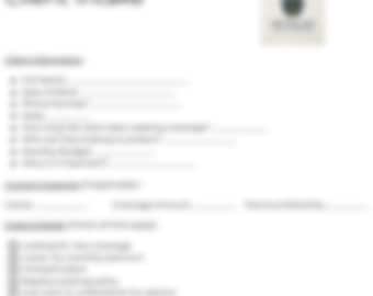 Professional Insurance Client Intake Form – PDF – Agent Worksheet for Life Insurance – Instant Digital Download