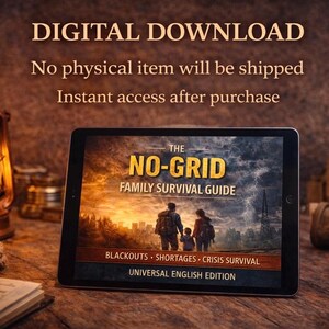 No-Grid Emergency Plan for Families (Printable PDF) – Power Outages, Blackouts, Family Safety Checklist image 6