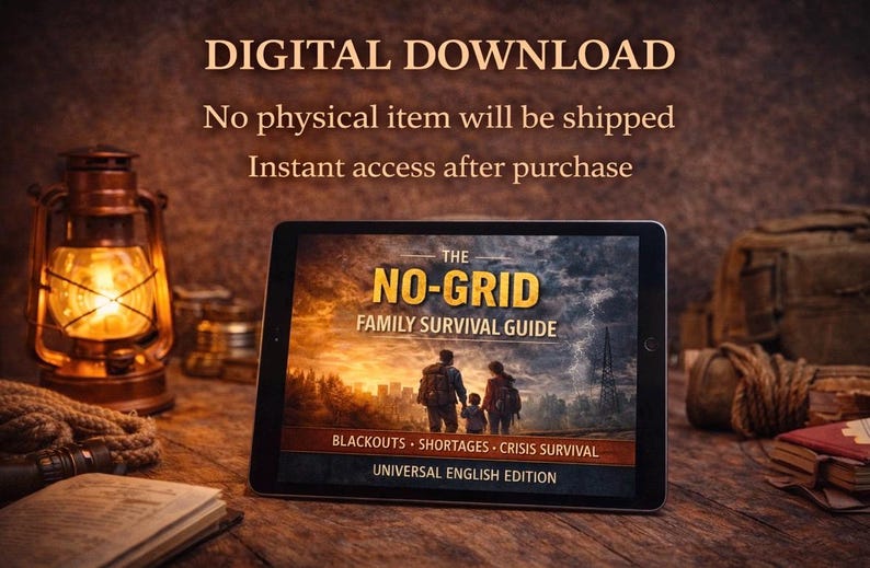 No-Grid Emergency Plan for Families (Printable PDF) – Power Outages, Blackouts, Family Safety Checklist image 6