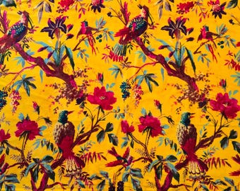 Printed Velvet Fabric by Yard Soft Velvet Cloth For Dresses, Upholstery, Curtains, Sewing & Craft