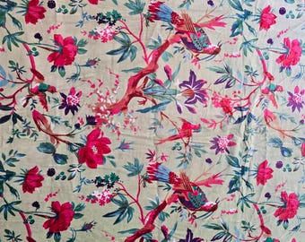 Printed Velvet Fabric by Yard Soft Velvet Cloth For Dresses, Upholstery, Curtains, Sewing & Craft