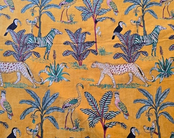 Printed Velvet Fabric by Yard Soft Velvet Cloth For Dresses, Upholstery, Curtains, Sewing & Craft