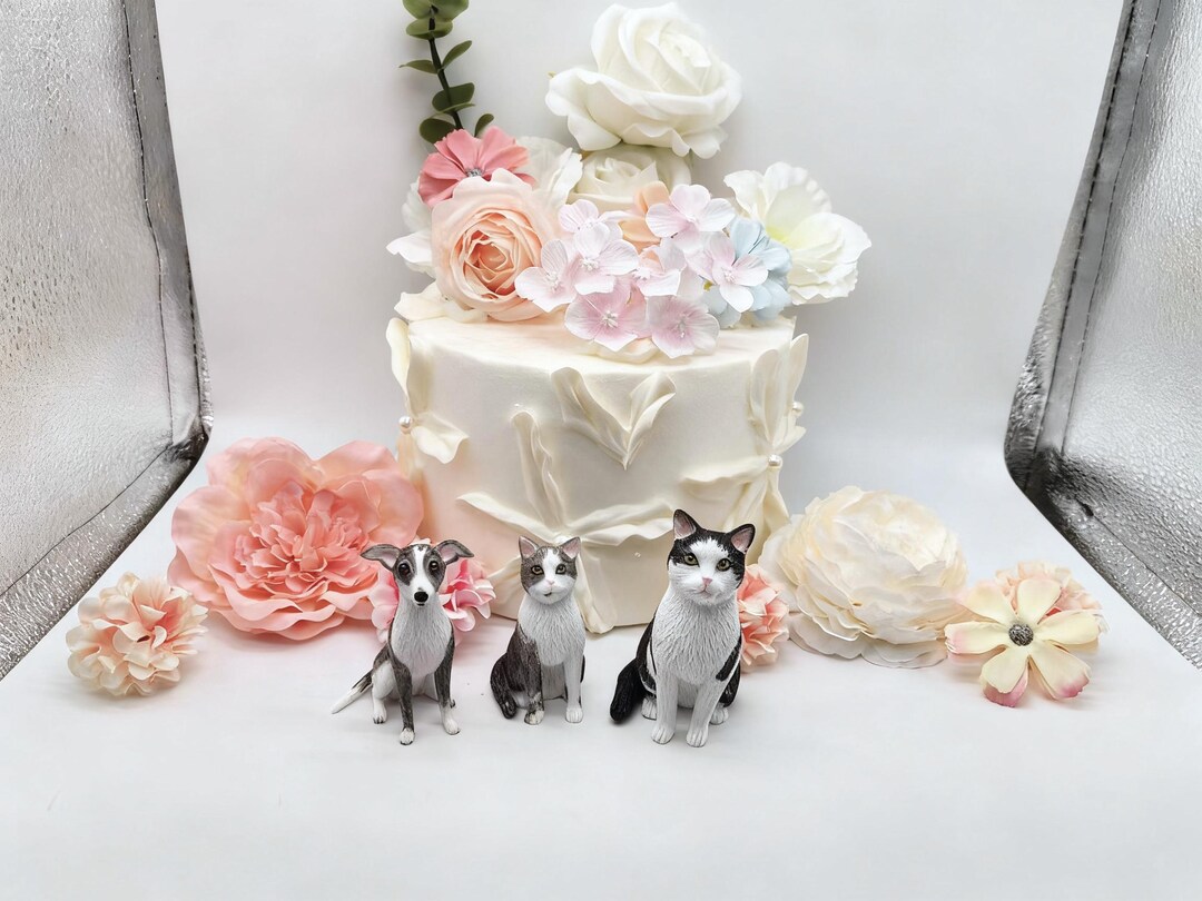 Personalized Pet Cake Topper, Custom Polymer Clay Dog Figurine - Etsy
