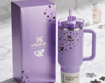 Stanley Purple Star Quencher 40oz Tumbler H2.0 With Lid Straw Limited Edition