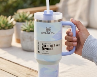 Stanley Quencher H2.0 30oz Tumbler Blue Pastel Flowstate Cup with Handle Straw