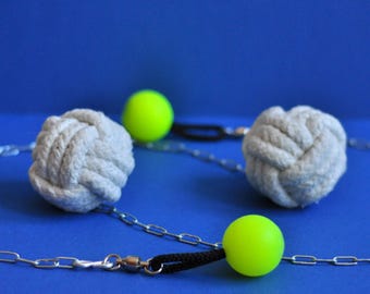 Poi Puño de Mono Pequeño, mechas de cerámica para poi para hilar, arte fluido y accesorios de circo