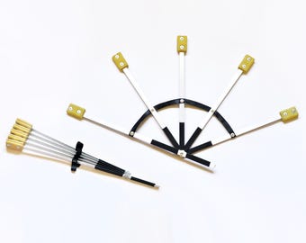 Collapsible Travel Fire Fans – Kevlar Wick Folding Fans for Fire Dance & Flow Art