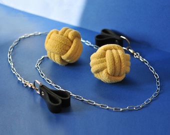 Poi de fuego de puño de mono pequeño – Poi giratorio de contacto con mecha de kevlar