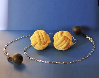 Poi de fuego de puño de mono de Kevlar pequeño – Poi giratorio de contacto