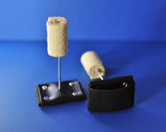 Antorchas de palma con empuñadura de cuero, manos de fuego para danza del vientre, mechas de kevlar o cerámica, accesorios para espectáculos de fuego