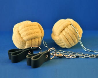 Poi de fuego de puño de mono de Kevlar mediano