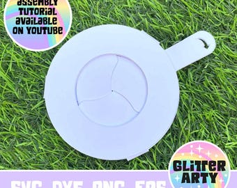 ÖFFNUNGSMECHANISMUS Iris Shutter, Magic Iris SVG Digitale Datei - dxf Silhouette, Cut-Dateien, Größe für 8 cm Kuppel, kann aber in der Größe geändert werden,