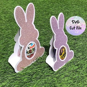 OSTERHASE Eierhalter SVG für Schokoladenei, png, dxf, eps, Kompatibel mit Silhouette, Cricut Cut Dateien, Mitbringsel, Kindergeschenk