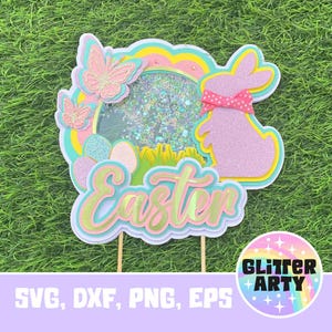 GÂTEAU DE PÂQUES svg, Shaker pour gâteau, svg dxf eps png - Cricut, Silhouette coupé fichiers, tutoriel vidéo sur YouTube, lapin de Pâques, fête