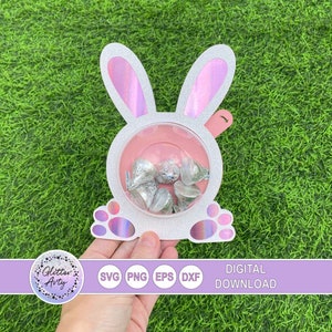EASTER BUNNY Candy Holder, Dome With Opening Mechanism SVG Digital File ...