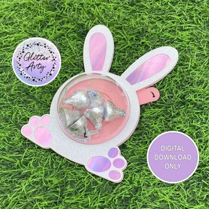 EASTER BUNNY Candy Holder, Dome With Opening Mechanism SVG Digital File ...