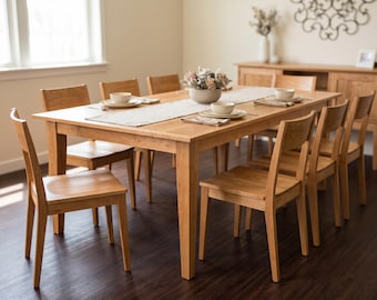 Planos para mesa de comedor rústica de estilo granja / Guía de carpintería para mesa de cocina rústica / Descarga del PDF de mesa de madera grande / Planos de muebles para principiantes