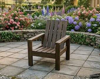 Modern Outdoor Chair Plans | DIY Patio Furniture | Woodworking PDF Download | Detailed Cut List and 3D Step-by-Step Garden Seating Guide