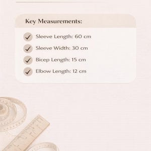 Podstawowy wzór rękawa w formacie PDF | Szablon do szycia dla początkujących (pobranie cyfrowe) zdjęcie 2