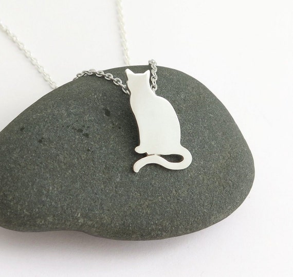 Buy Cat Necklace, Silver Cat, Cat Jewellery, Nature Inspired Gift, Birthday  Gift, Handmade Necklace, Uk Jewellery, Gifts for Her, Cat Theme Online in  India - Etsy