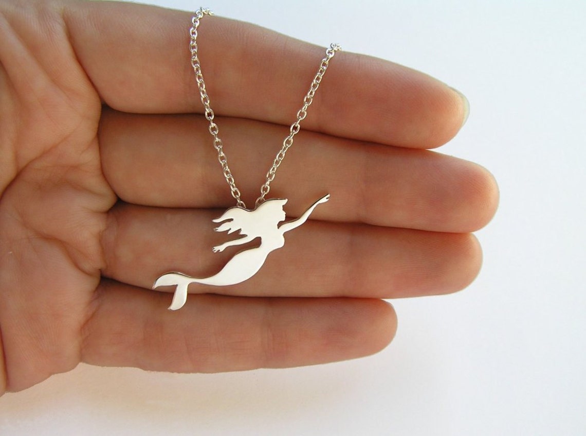 Mermaid Jewelry Mermaid Necklace Pendant Swimmer Etsy