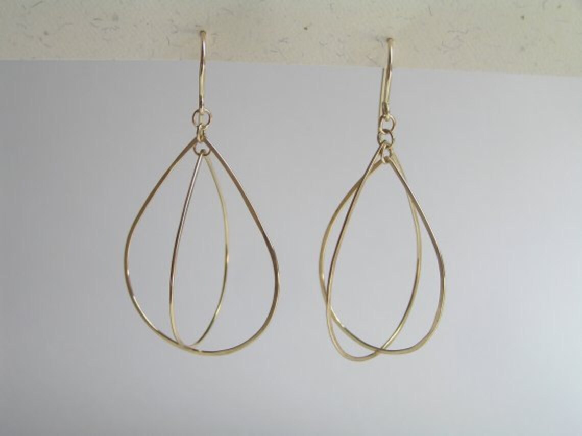 EEB14BGCRY Gold Dangle Crystal Earrings main image 0