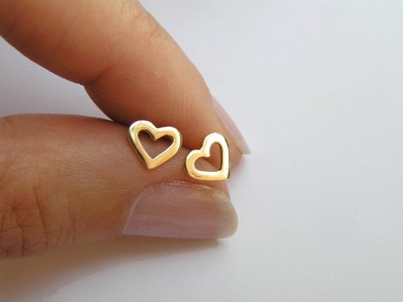 Tiny Hearts Silver Earrings - Stonechat Jewellers