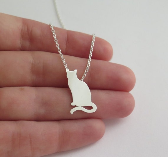 18k White and Rose Gold Diamond Cat Charm Necklace Two Tone Diamond Necklace  For Sale at 1stDibs | cat diamond necklace, 18k gold cat pendant, rose gold cat  necklace