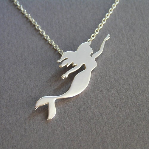 Mermaid Jewelry Mermaid Necklace Pendant Swimmer Etsy