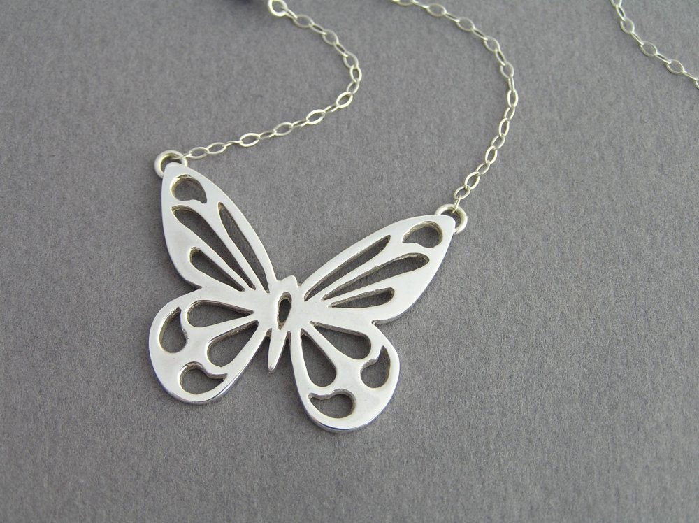 Silver Butterfly Necklace