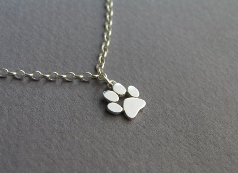 Sterling Silver Paw Print Charm With Birthstone Engraved Dog Bone