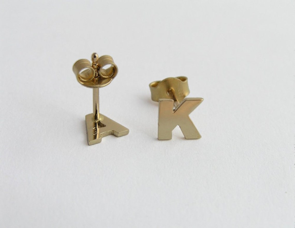 Earrings letters gold Outlet