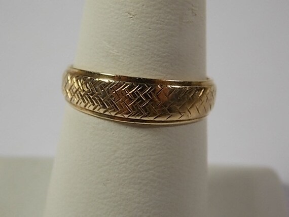 1970s Wedding Ring Band Yellow Gold 3.1gm Size 9.75 Matching