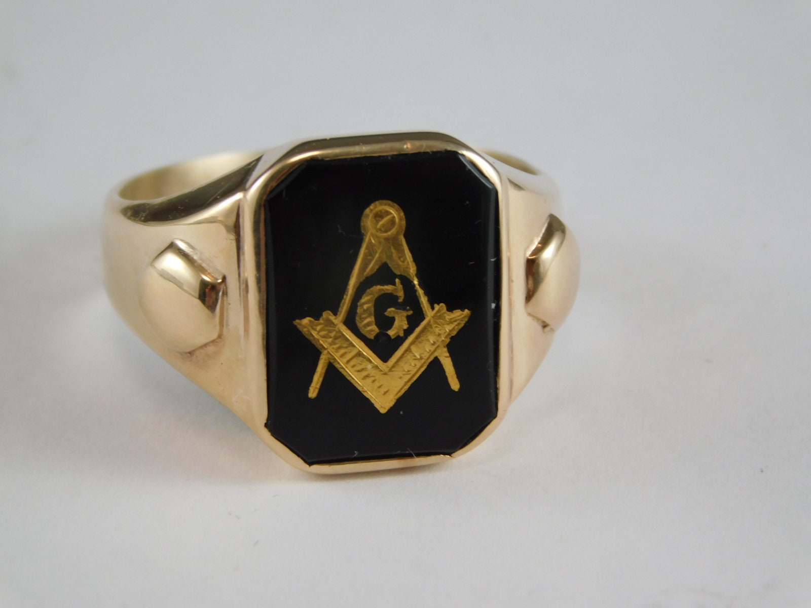 10k gold masonic on sale rings