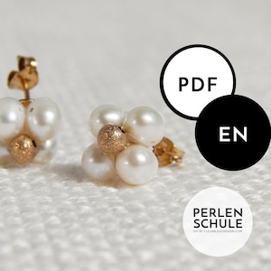 Instrucciones en PDF para hacer aretes de perlas de novia LUNA (inglés)