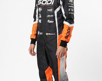 Tuta da karting personalizzata - Tuta da motorsport personalizzata con nome e logo del team