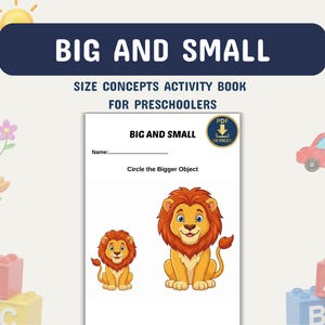 Size Sorting Activity, Big vs Small, Special Education Resources, , Autism Learning Materials, Speech Therapy
