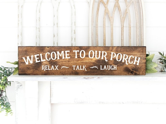 Blulu Welcome to Our Porch Sign Farmhouse Wood Sign Front Porch Decor Rustic Welcome Sign Wooden Wall Decor Hanging Wooden Decorations with 3D Words for Home Porch Wall Door 12 x 12 x 0.3 inch Blulu Welcome to Our Porch Sign Farmhouse Wood Sign Front Porch Decor Rustic Welcome Sign Wooden Wall Decor Hanging Wooden Decorations with 3D Words for Home Porch Wall Door 12 x 12 x 0.3 inch